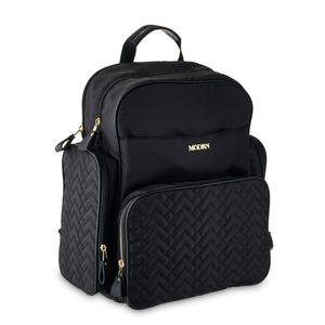 MoDRN Jamie Black Quilted Diaper Bag/Backpack